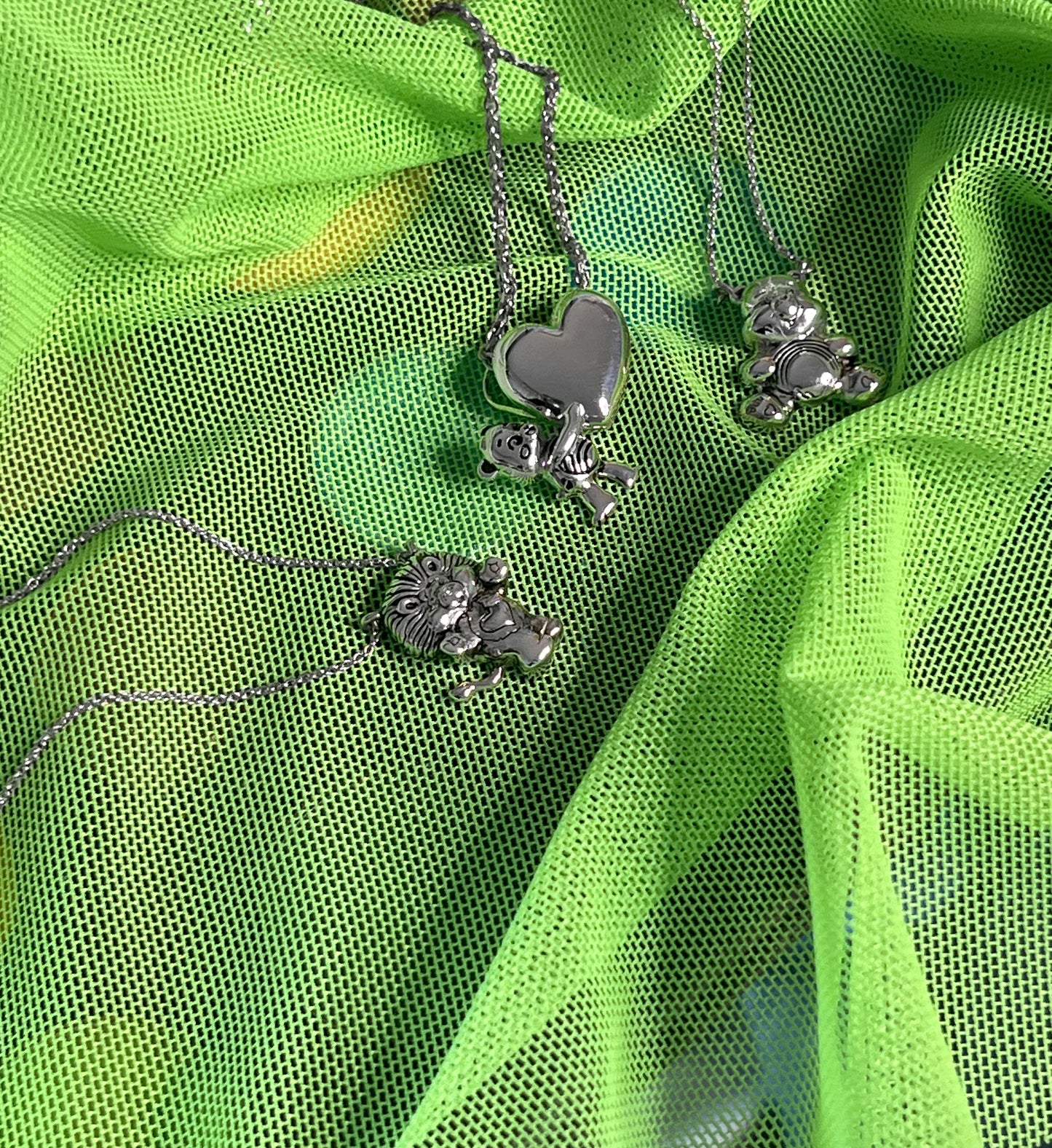 Cheer Bear Heart Pendant, Care Bears **BACKORDER**