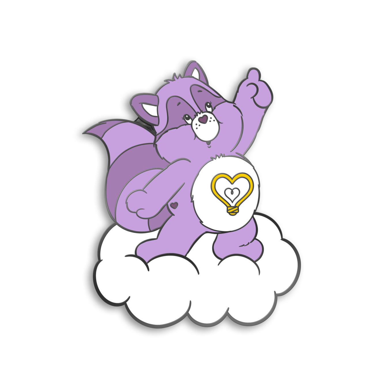 Bright Heart Racoon Pin, Care Bears Cousins – What's Your Passion