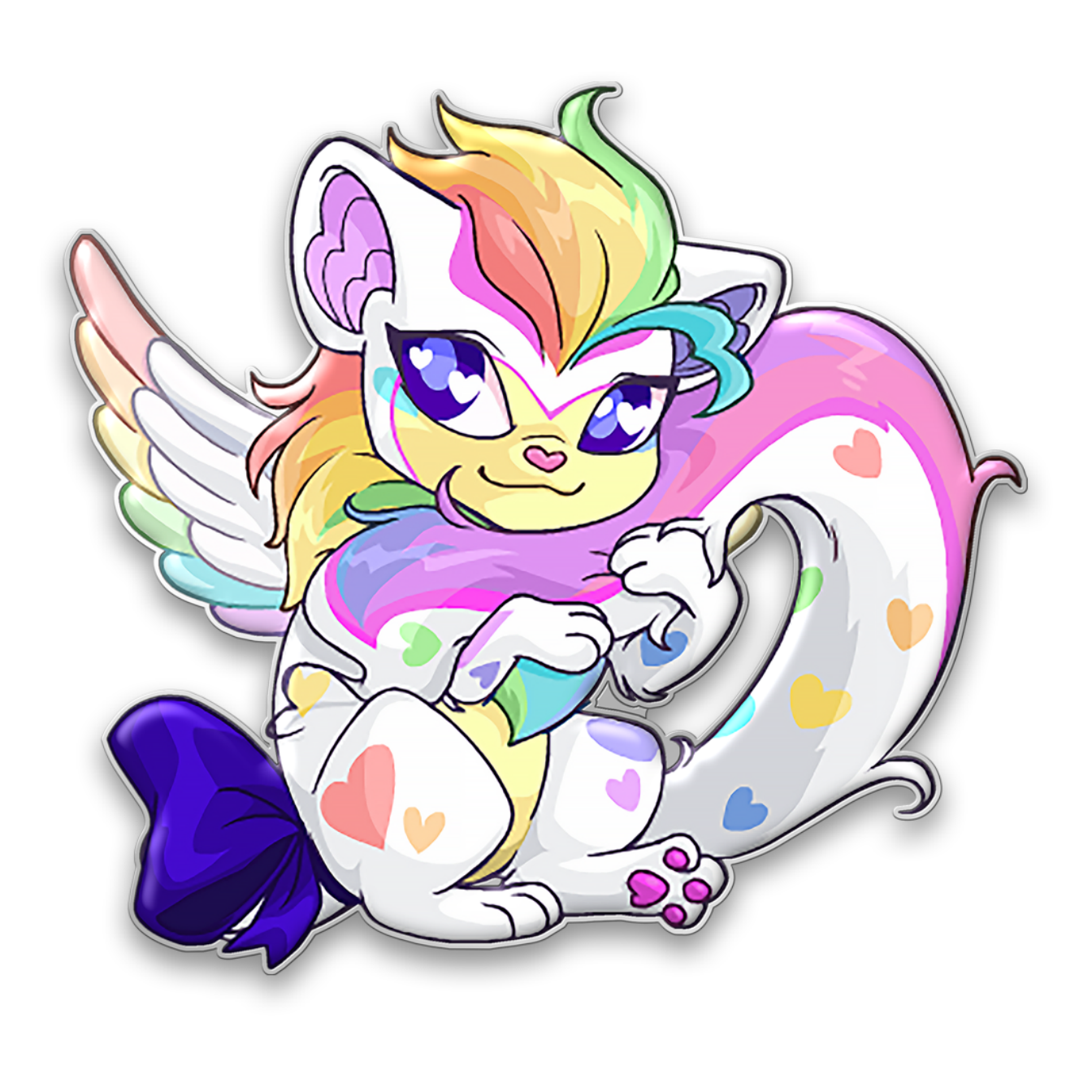 *PRE-ORDER* Prismatic Xweetok Pride Pin, Neopets