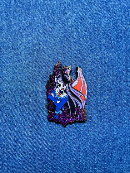 Darkest Faerie Bust Pin, Neopets