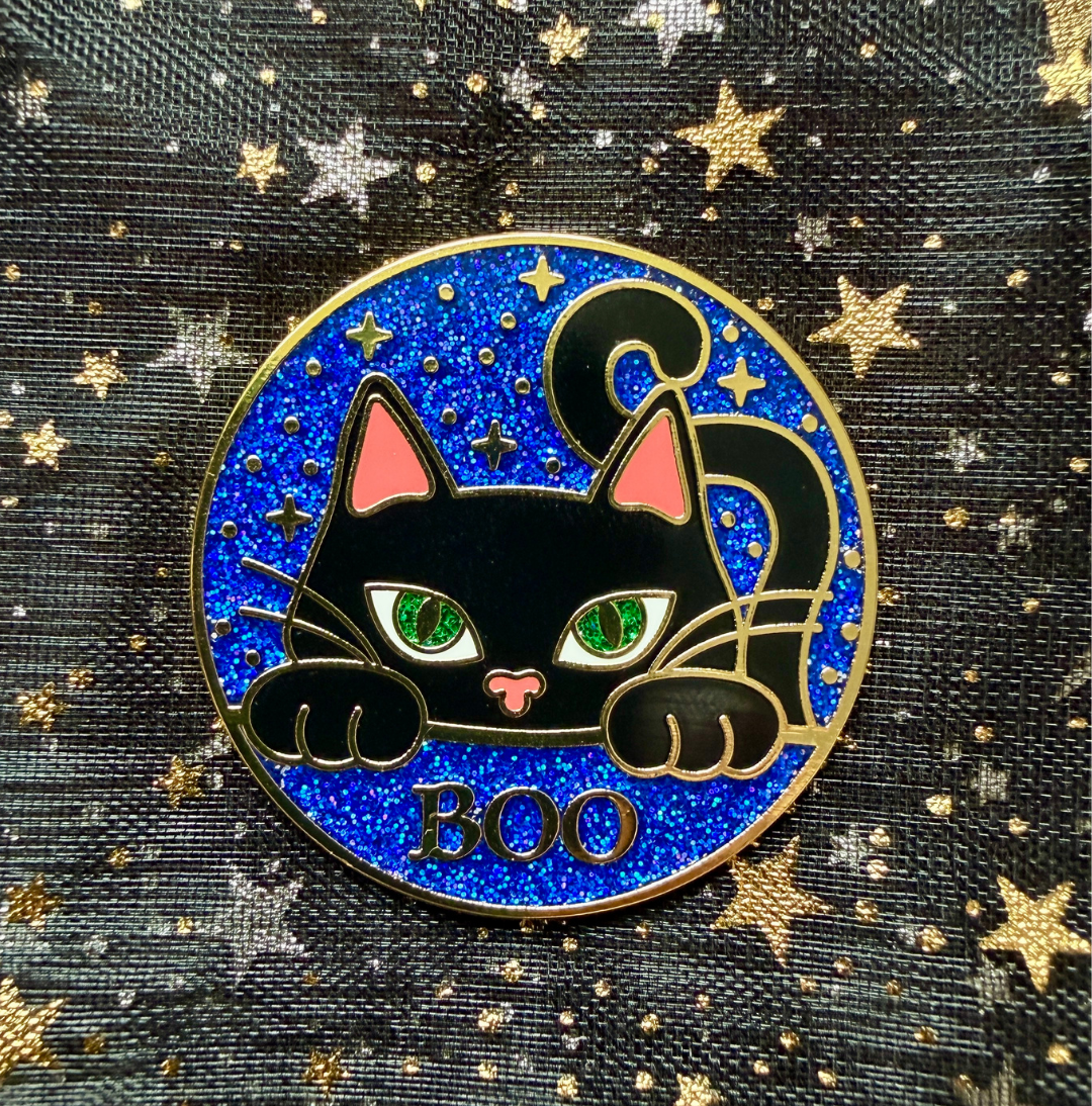 Boo Cat Pin, Black Dagger Brotherhood