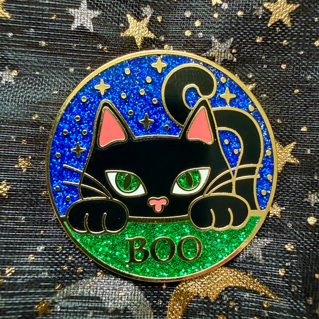 Boo Cat Pin, Black Dagger Brotherhood