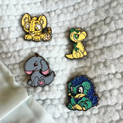 Baby Blumaroo Plushie Pin, Neopets