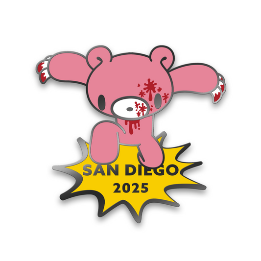 Gloomy Bear Super Hero Pin