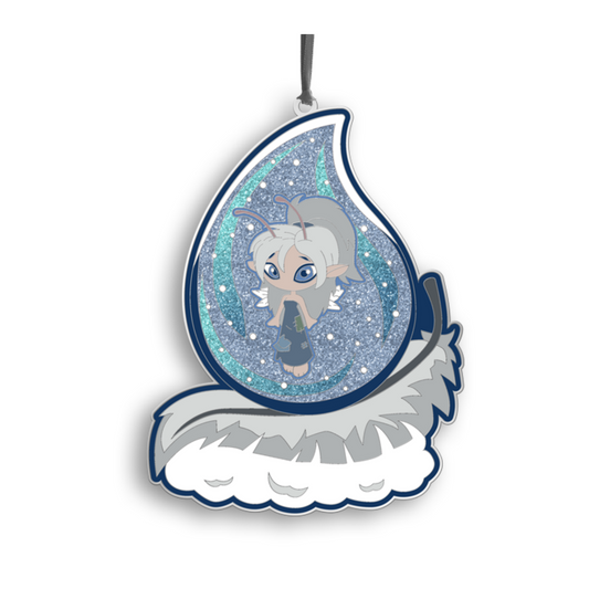 Grey Faerie Globe Ornament