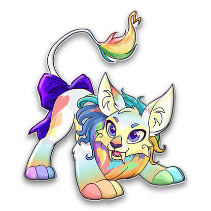 Prismatic Varwolf Pride Pin, Neopets