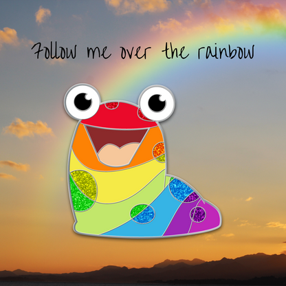 Rainbow Slorg Plush Pin